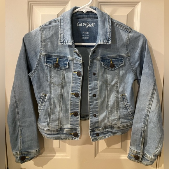 Kids Cat & Jack Jean Jacket - Picture 1 of 4
